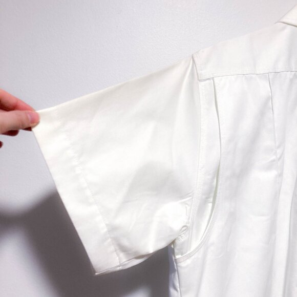 3 FOR $15 Mens uniform short sleeve shirt button down L White - Picture 10 of 13